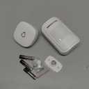 Motion Sensor Door Chime, METAK Wireless Motion Detector Alarm Indoor for Business When Entering/Home Doorway/Store Entrance/Garage Security, Pet/Elderly/Dementia Monitoring Buzzer,PIR Door Entry Bell (White)