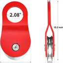 RUGCEL WINCH 10T Heavy Duty Recovery Winch Snatch Block, 22000lb Capacity,Towing Pulley Blocks,Heavy Duty Offroad Recovery Accessory for Truck, Tracto