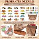 42 Pcs Small Interchangeable Flower Basket Memorial Day Decor Holiday Seasonal Sign Wood Rustic Farmhouse DIY Hanging Drop July 4th Home Office Desk Accessories Tiered Tray Decoration Gift
