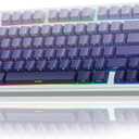 AULA F75 Pro Wireless Mechanical Keyboard,75% Hot Swappable Custom Keyboard,RGB Backlit,Pre-lubed Linear Switches,Side Printed PBT Keycaps Mechanical Gaming Keyboards,Gradient Purple