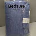 Bedsure Queen Comforter Set - Infinity Blue Soft Bedding for All Seasons, Cationic Dyed Bed Set, 3 Pieces, 1 Queen Size Comforter (90"x90") and 2 Pillow Shams (20"x26"+2")