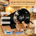 Manual Bread Slicer for Homemade Bread, Hand Crank Sourdough Rounds Bread Slicer, Wall-Mountable Storage for Compact Kitchens, 0-0.8" Adjustable Thickness, No Assembly, 420u6 Stainless Steel Blade