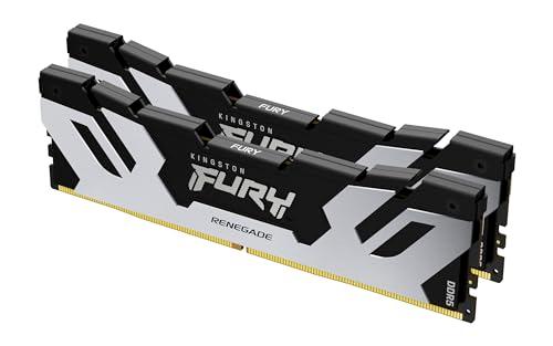 Kingston FURY Renegade Silver 32GB (2x16GB) 6400MT/s DDR5 CL32 DIMM Desktop Memory (Kit of 2) | Intel XMP 3.0 | Overclocking Stability | KF564C32RSK2-32