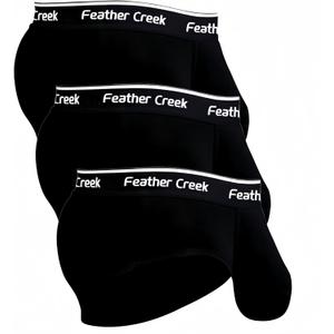 Mens Pouch Underwear Men's Separate Big Pouch Comfy Briefs Comfy Mid-Rise Pouch Bikini Brief Boxer Briefs (Medium)