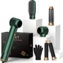 5 in 1 Hair Dryer Brush Set,Hot Air Styler Negative Ion Air Curling Wrap Air Curler, Round Brush Blow Dryer Curling Iron Hair Styling Tools Gift for Dry,Volumize, Straight,Curl,100-120V