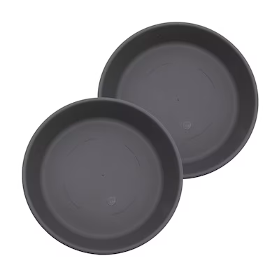 Plant Saucer, 2 Pack Largee Plant Saucer 21×21inch (Cement Gray)