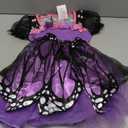 Spooktacular Creations Child Girls Butterfly Costume, Toddlers Butterfly Outfit w/Wings Headband for Kids Halloween Parties (Toddler(3-4 yrs), Purple)
