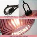 Plug in Hanging Light Glass Globe Pendant Light Plug in Mid Century Modern Pendant Light Fixture with 14.7 ft Cord Purple Striped Glass Shade for Living Dining Room Farmhouse Kitchen