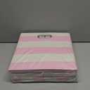 13x13x13 Storage Cube Bins, Foldable Storage Cubes Cubby Baskets Organizer Cloth Bins for Cube Storage Organizing Shelf Closet, Pack of 4, Pink/White Stripe