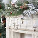 RoseCraft Christmas Ornaments Set, 6.3Inch Plastic Shatterproof Christmas Ball Hanging Ornaments for Xmas Tree Decorations, for Indoor Home Thanksgiving Halloween Party Decor - 6Pcs / Champagne.