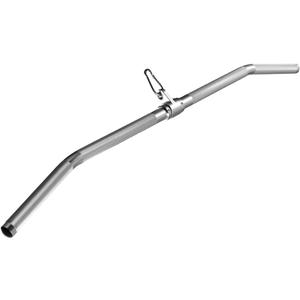 Cable Machine Attachment, lat pull down bar, Lightweight Aluminum Tricep Straight Bar, V Bar, LAT Pulldown Attachments, gym attachments for cable machine, Accessories Load 1000lbs (38.1in length bent rod)