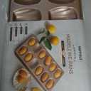 Non Toxic Nonstick Madeleine Pan 12 Well Set of 2 (24 wells) | Non Stick Nontoxic Madeleines Pans for baking | Madeleine Cake Cookie Mold | Madeleine tray for oven | French tin 12