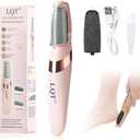 LQT® Electric Foot File – Rechargeable Callus Remover for Hard, Cracked Skin – At-Home Pedicure Kit for Smooth Feet (Men & Women) (Pink)