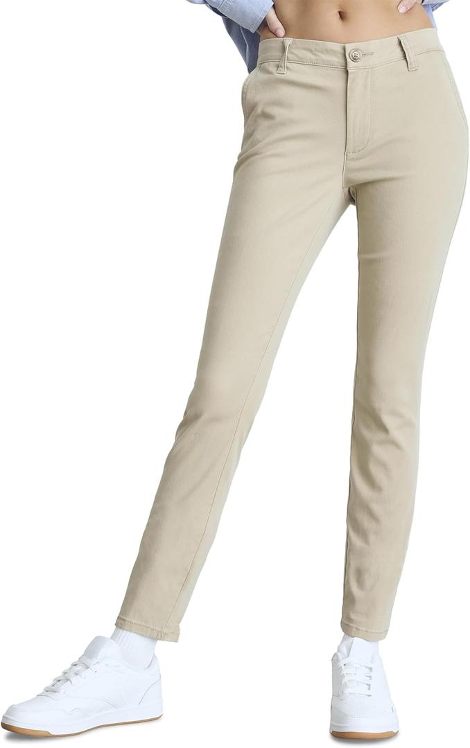 AEROPOSTALE Womens Aero Slim Uniform Pant (Beige)