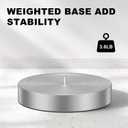 Nickel Paper Towel Holder Countertop,One-Handed Tear, Stainless Steel, Weighted Base Paper Towel Roll Holder Stand,Paper Towel Dispenser for Kitchen Bathroom,Non Slip