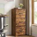 VASAGLE 3 Drawer File Cabinet with Locks, for A4, Letter Sized Documents