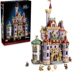 LEGO Disney Princess Beauty and The Beast Castle Building Set - Room Decor for Women & Men, Ages 18+ - Model Building Kit for Adults - Book Shelf Display - Gift for Disney Fans - 43263