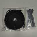 Basesailor Micro USB Power Cable 30FT 2Pack,9M Flat Micro USB Charging Power Cord,Charger for Wyze Cam Pan V4,Yi Cam,Nest Cam,Blink Mini/XT/XT2/3rd Gen Camera,Arlo Q,Furbo Dog,Netvue,Xbox Controller (Black)