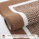 Colorxy Indoor Door Mat, Non-Slip Absorbent Resist Dirt Entrance Mat, Sturdy Low-Profile Inside Floor Carpet Mats, Washable Front Entry Doormats for Entryway, 71''x47'', Brown