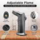 Cocktail Smoker Kit with 2 Rocks Glasses, 6 Wood Chip Flavors,Torch (No Butane), Ice Mold