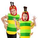Fun Shack Kids Caterpillar Costume, Insect Halloween Costume, Book Character Outfit for Kids, Fun Dress-Up Idea, M