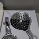 MakeFit Dual Handheld Shower Head Combo, 2-in-1 Rain Shower Heads System 8 Inch Rainfall Shower Head and 10 Modes High Pressure Hand Held Showerhead with Built-in Power Wash (Chrome)