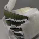 Swlthwen 6 OZ Ceramic Soy Sauce Dish Large Dipping Sauce Bowls Pinch Bowls Porcelain Side Dishes for Soy Sauce Dessert Tomato, Set of 5 (Dark Green)