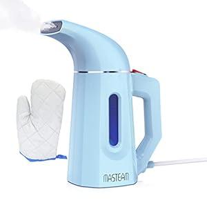 MASTEAM Steamer for Clothes Steamer, Handheld Shirt Steamer Hat Steamer for Home and Travel with Automatic Shut-Off Safety Protection, 180ML (Blue)