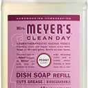 MRS. MEYER'S CLEAN DAY Liquid Dish Soap Refill, Biodegradable Formula, Peony, 48 fl. oz