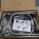 Height Adjustable Folding Shower Chair Seat, Stainless Steel Small Shower Chair for Inside Shower with,400lbs Portable Travel Shower Stool,Safety Anti-Slip Bath Chair for Seniors(Black)