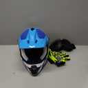 Youth Kids Dirt Bike Helmet DOT Approved, Full Face Motocross Set | 4-in-1 set includes goggles gloves storage bag, ultra-light design, adjustable visor and washable liner for ATV UTV, Small