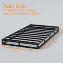 5 Inch Box Spring Twin Size, 1500lbs Heavy Duty Twin Bed Box Spring Bed Base Metal Mattress Foundation, Easy Assembly, Noise Free