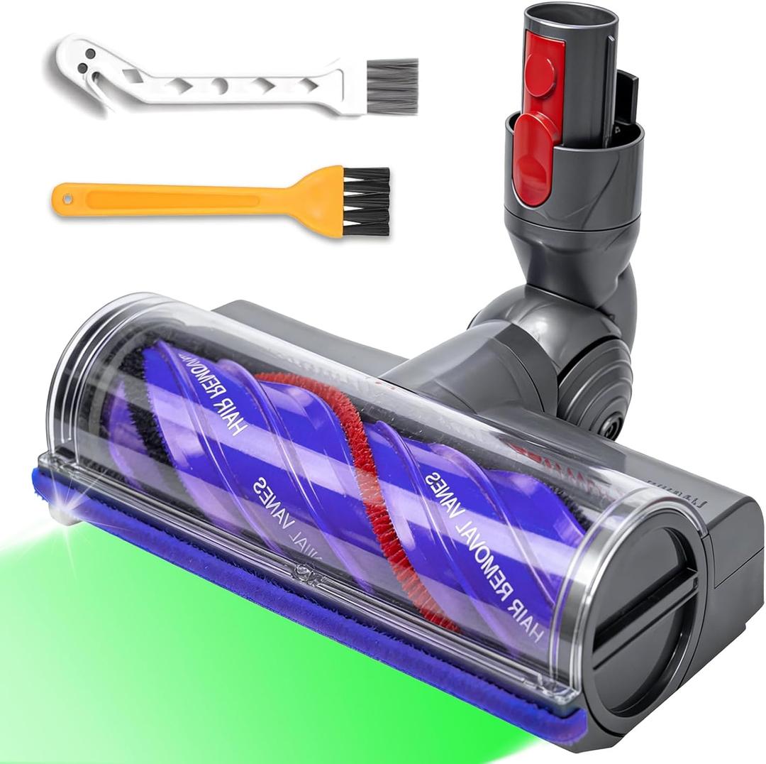 Upgrade Vacuum Brush Roller Head for Dyson V7 V8Cyclone V10, V11, V15 Cordless Vacuum CleanersQuick Release Replacement Motor-Head for Dyson Vacuum Attachments Parts.Anti-Tangle | Powerful Cleaning.