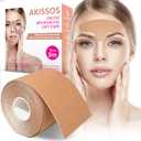 Akissos Forehead and Between Eyes Wrinkle Patches The Original Wrinkle Patch Non Invasive Wrinkle Smoothers for Forehead Wrinkles 5cm width (1 roll 5cm)