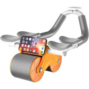 New Ab Roller Wheel with Knee Mat & Timer, Automatic Rebound Abdominal Exercise Roller with Elbow Support for Women & Men