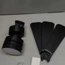 36" Ceiling Fans with Lights,Ceiling Fans with Light and Remote,Easy-to-Install,Reversible, 3000K-6500K, Dimmable, 6 Speeds,Small Ceiling Fan Light for Bedroom/Kitchen/Garage.Black.