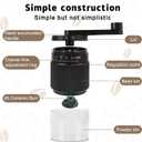 Manual Coffee Grinder - Adjustable Coarse to Fine, 30g Beans & 80ml Powder,Ceramic Burr Detachable Handle for Espresso, French Press, Camping