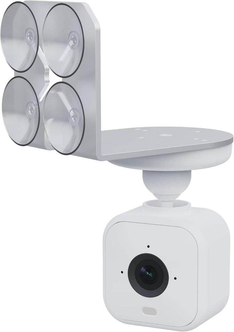 2 PCS Window Mount for Blink Mini/Mini 2 /Blink Outdoor 4 /Blink Indoor Cameras, X-Stand Through Window Use Sercurity Camera, Fixed by Suction Cup Not Adhesive, Can Move Anywhere