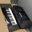 TERENCE V30 Portable Digital Piano 88 Key Weighted Keyboard Built-In 1800mAh Rechargeable Battery,Foldable Piano Keyboard with 2X5W Speakers,Music Stand,Sustain Pedal and Headphone for Beginners,Black