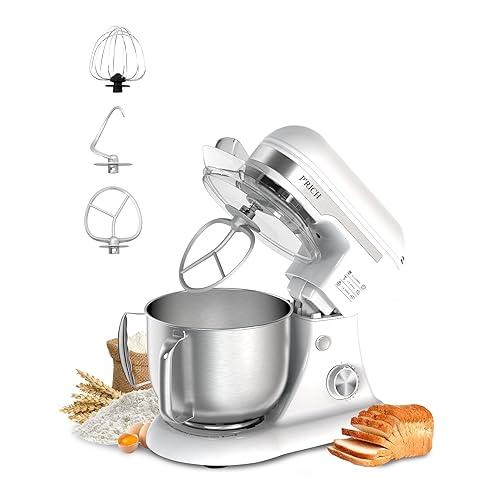 P'rich Electric Stand Mixer Guard 12 Speeds With Whisk, White