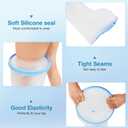 Waterproof Extra Wide Leg Cast Cover for Shower Adults, Extra Large Half Leg Shower Cover with Non-Slip Bottom, Watertight Foot Protector for Plus Size Adults Surgery Shower Boot