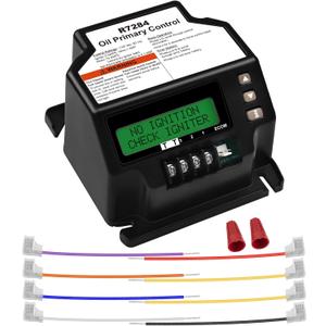 R7284U-1004 Electronic Oil Primary with Programmable Parameters and LCD Display for Honeywell R8184G -Replaces R7184B1024
