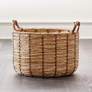 Baskets, Set of 2 for Home, Office, Dorm Room, Living Room, Bedroom, Bathroom, Nursery Storage and Organization (17x17x12inch/15x15x11inch)