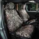 Custom Fit Tacoma Car Camo Seat Cover for Select Toyota Tacoma Access Cab/Xtra Cab 2016-2023 SR/SR5/TRD Sport/TRD Off-Road, Canvas Camouflage Seat Covers - Full Set(Reed Camouflage)