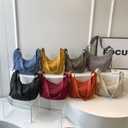 Crescent Crossbody Bags for Women, Hobo Shoulder Bag Half Moon Bag, Large Capacity Crossbody Bag for Travel, Work