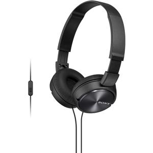 Sony MDR-ZX310AP ZX Series Wired On Ear Headphones with mic, Black