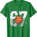 67 Basketball Six Seven 6 7 Meme 67 T-Shirt, Size; M