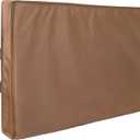 iBirdie Outdoor TV Cover 52 to 55 inch Weatherproof, Cover Size 52''L x 31''H, Waterproof for Outside Flat Screen 52 to 55 inch TV, Brown, 600D Thick Fabric Screen Protector with Bottom