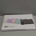 Trueque Wireless Keyboard and Mouse Combo - Full-Size Quiet Keyboard with Palm Rest, Phone Holder, Multimedia Keys, Power Switch, Compatible with Windows, Chrome OS, PC, Laptop (Batteries Included) (Black)