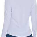 M MOTEEPI Sun Shirts UV Protection Womens Polo Shirts with 3-Botton Womens Golf Shirts Lightweight (Black)